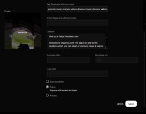 upload music upload videos publish music publish videos import from youtube